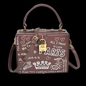 Brown Graffiti Bag